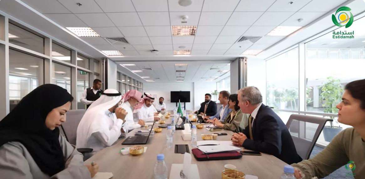 استقبل مديرعام مركز استدامة وفداً من خبراء الأغذية الزراعية في وكالة الابتكار البريطانية